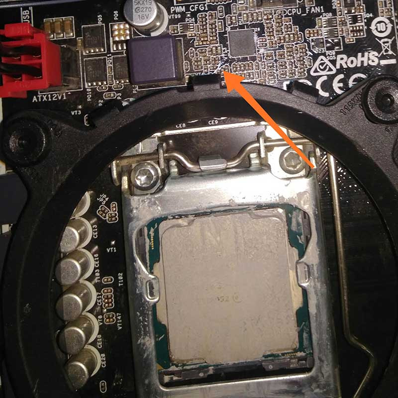 Ремонт материнской платы